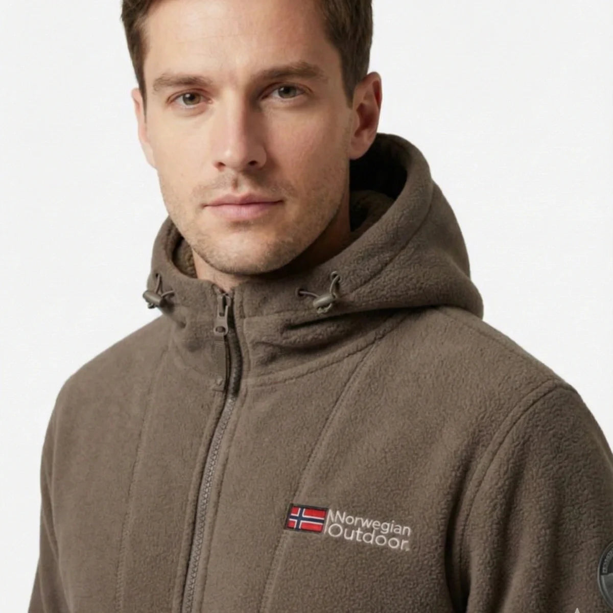 Nordwell™ Men’s Hooded Jacket – Embroidered Winter Hoodie Jacket