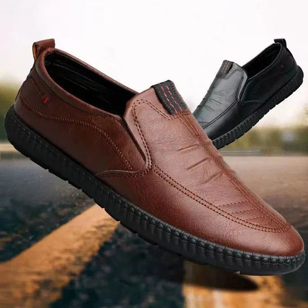 Oxel Wear - Leather Slip-On Moccasins for Men