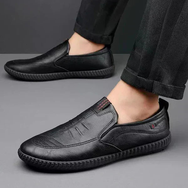 Oxel Wear - Leather Slip-On Moccasins for Men