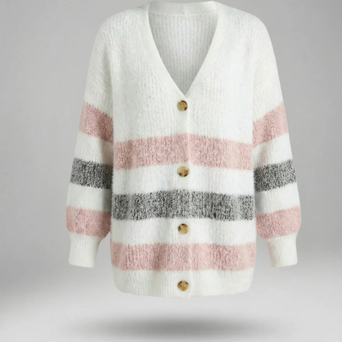 Oxel Wear™ | Soft Striped V-Neck Jumper Douce™