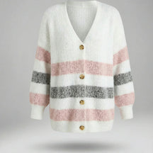 Oxel Wear™ | Soft Striped V-Neck Jumper Douce™