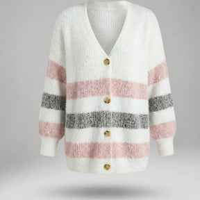 Oxel Wear™ | Soft Striped V-Neck Jumper Douce™