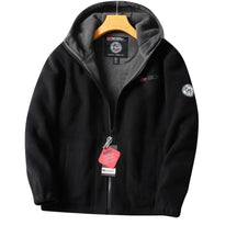 Nordwell™ Men’s Hooded Jacket – Embroidered Winter Hoodie Jacket