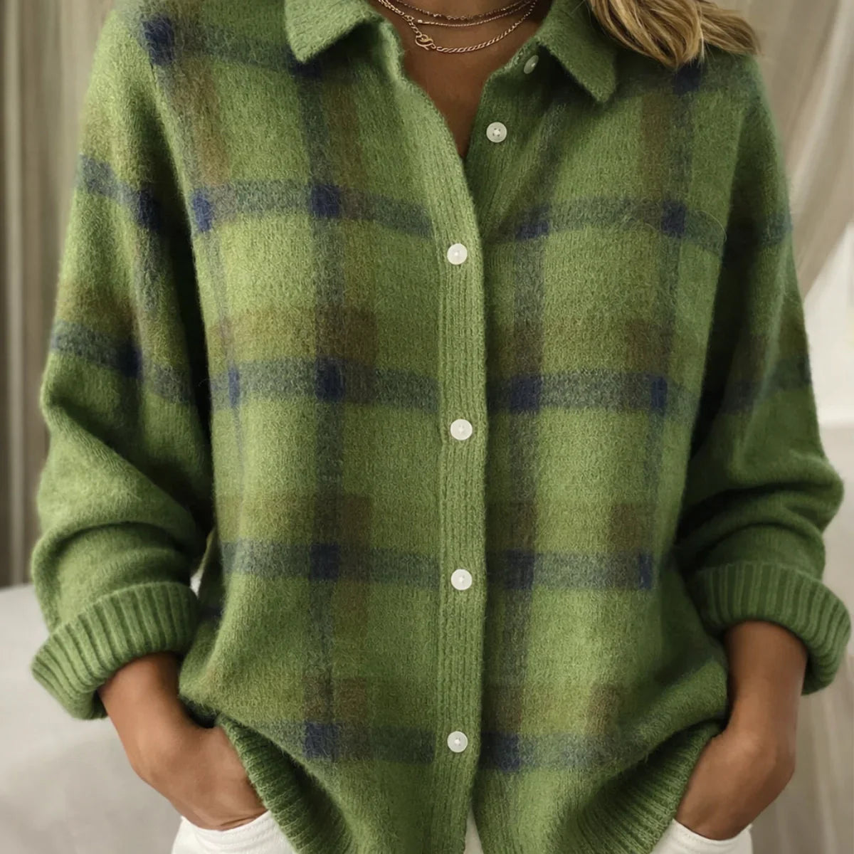 Oxel Wear™ | Cardigan Rétro Check™