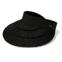 Tambaba Visor – Natural Straw Design with Fringe Detail