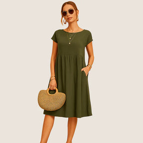 Oxel Wear Alice Short Linen Dress – Casual Elegance for Every Day