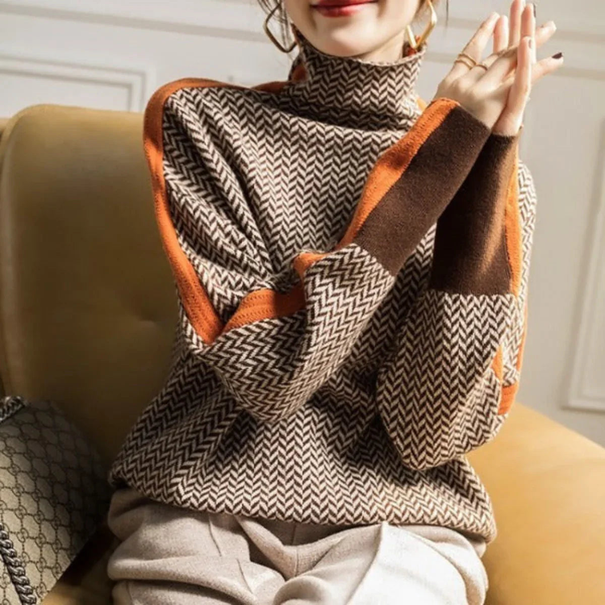 Oxel Wear™ | Clémence Roll Neck Jumper Signature™