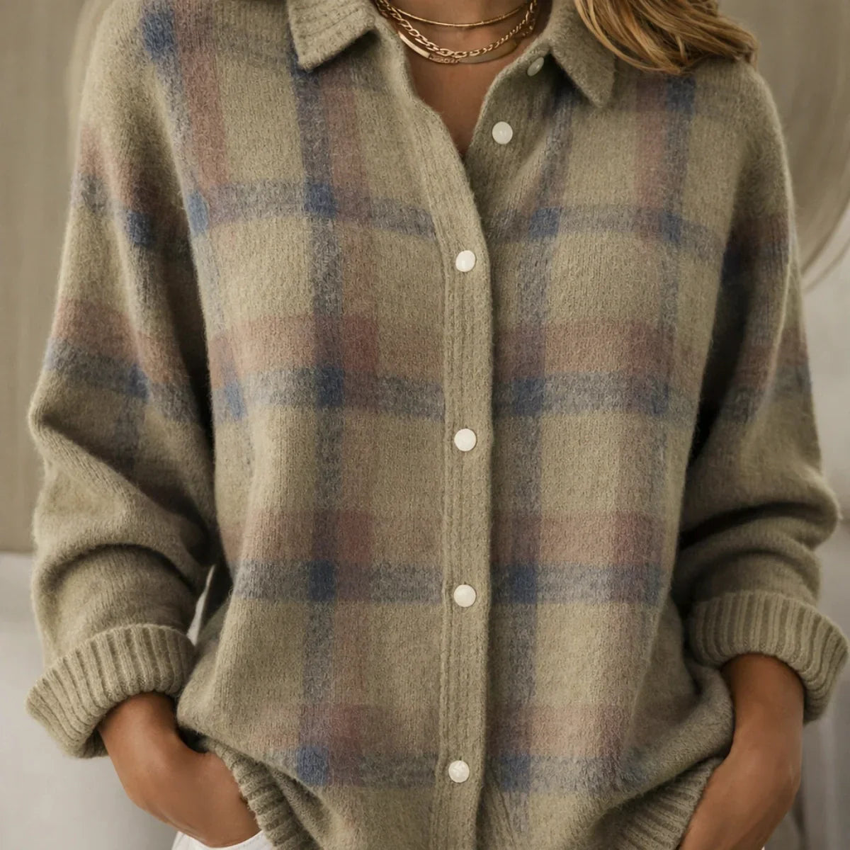Oxel Wear™ | Cardigan Rétro Check™