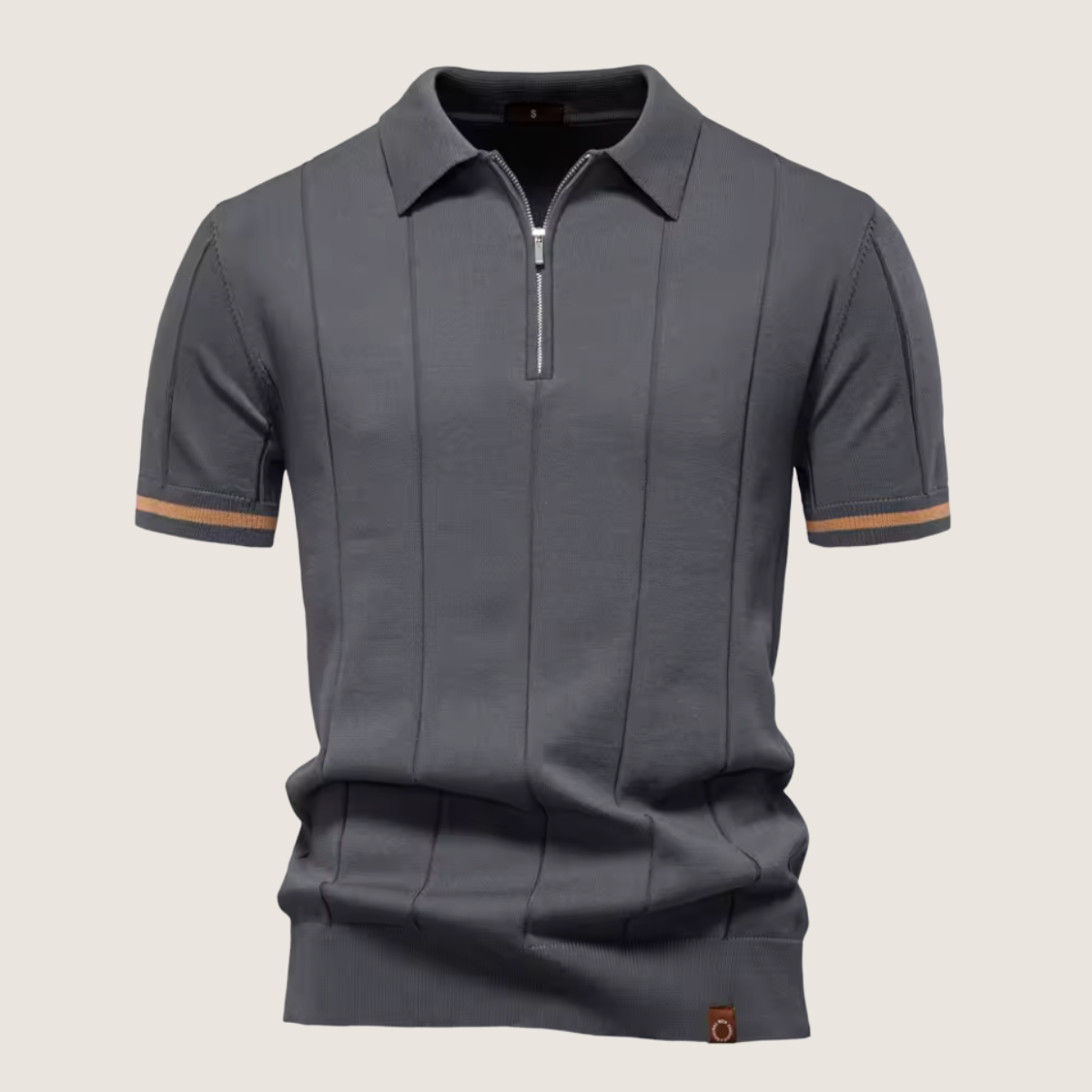 Oxel Wear – Slim Fit Men’s Zip Polo – Minimalist Style & Comfort for Every Occasion