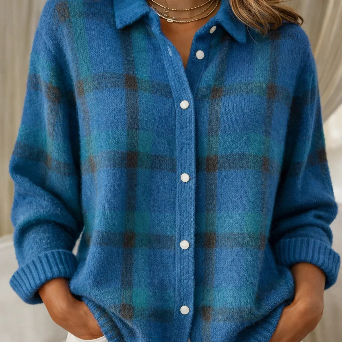 Oxel Wear™ | Cardigan Rétro Check™