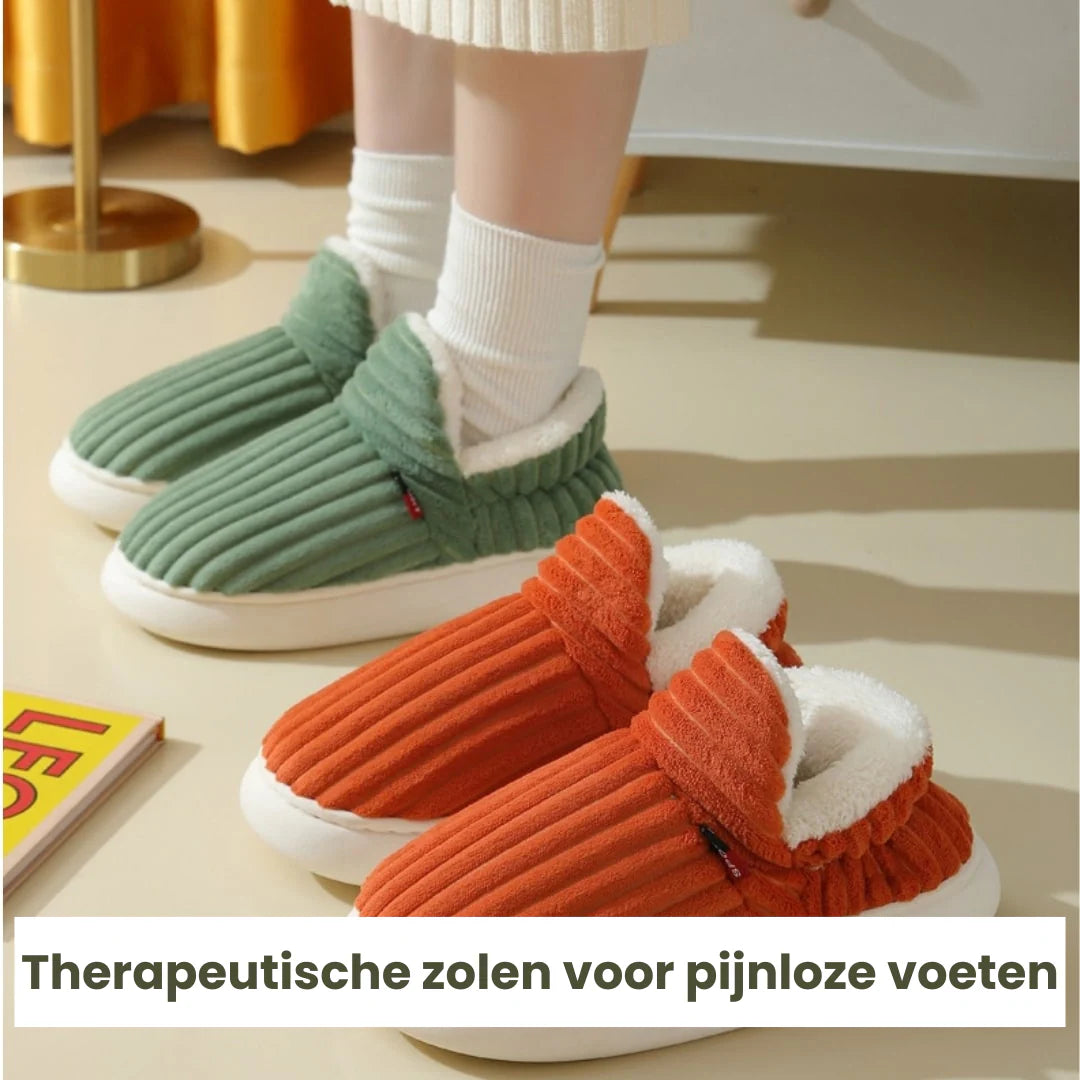 FluffEase™ Therapeutische Winterpantoffels – Warmte op Elk Moment|1+1 GRATIS