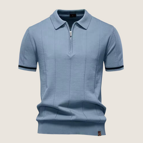 Oxel Wear – Slim Fit Men’s Zip Polo – Minimalist Style & Comfort for Every Occasion