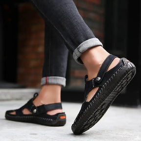 Casual leren sandalen van hoge kwaliteit voor heren – UrbanStep™