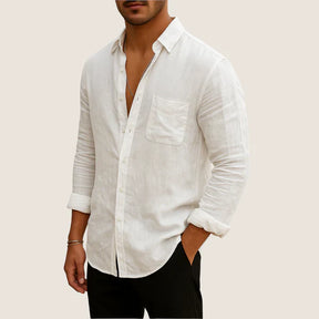 Oxel Wear Linen & Cotton Shirt – Casual Chic Long Sleeves
