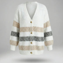 Oxel Wear™ | Soft Striped V-Neck Jumper Douce™