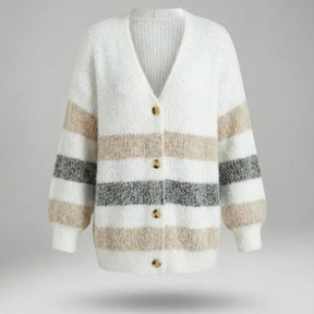 Oxel Wear™ | Soft Striped V-Neck Jumper Douce™