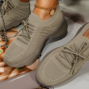 Oxel RespiraFlex Trainers – Breathable Mesh with Laces, EVA Sole