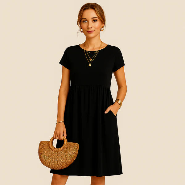 Oxel Wear Alice Short Linen Dress – Casual Elegance for Every Day