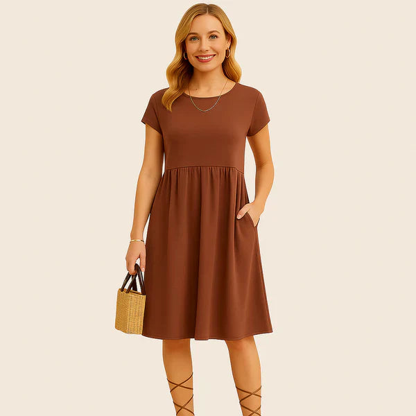 Monarch Alice korte linnen jurk – Casual elegantie voor elke dag