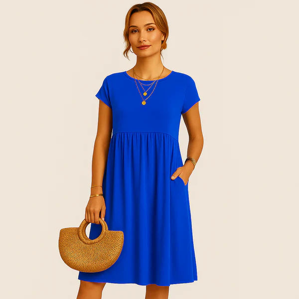 Oxel Wear Alice Short Linen Dress – Casual Elegance for Every Day