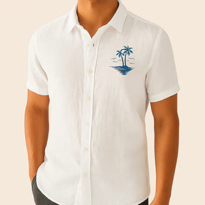Oxel Wear Summer Linen Shirt – Beach Style with Exotic Prints