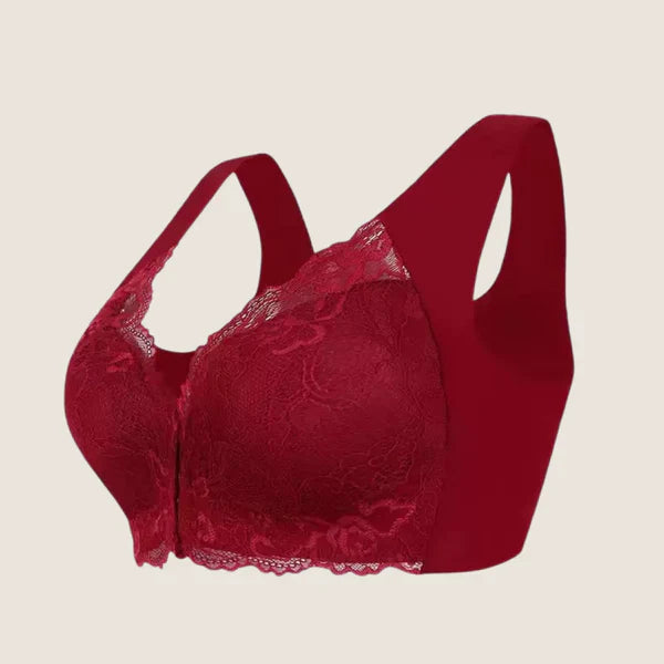 Oxel Wear – Sexy Lace Bra – Plus Size Comfort Push-Up with Front Closure