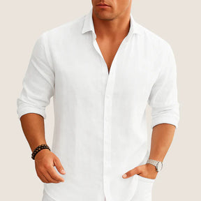 Oxel Wear Linen & Cotton Shirt – Casual Elegance for Autumn