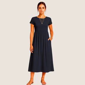 Oxel Wear Alice Midi Dress – Casual & Timeless Elegance