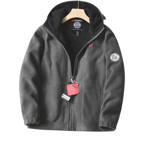 Nordwell™ Men’s Hooded Jacket – Embroidered Winter Hoodie Jacket