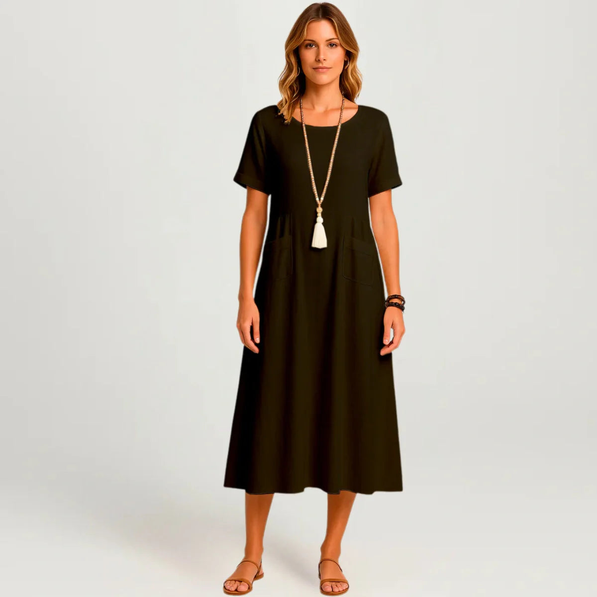 Giulia Midi Dress – Casual Elegance for Every Occasion