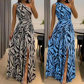 Mariana Maxi Dress – One-Shoulder, Backless & Front Split