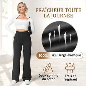 Monarch Wear - Casual Rechte Pantalon met Hoge Taille