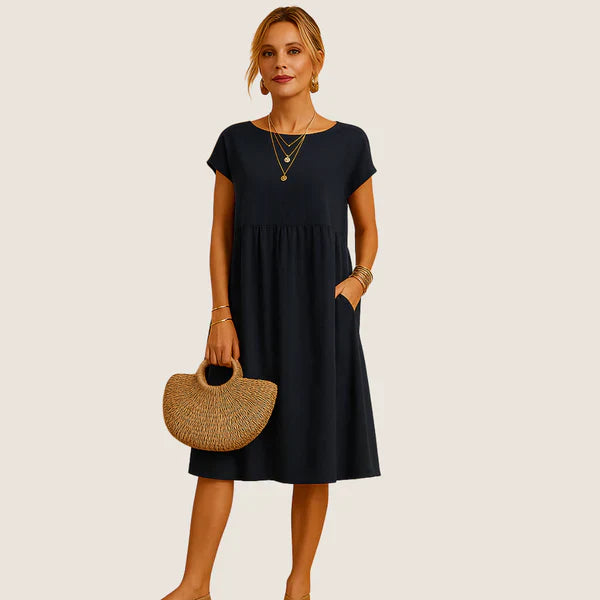 Monarch Alice korte linnen jurk – Casual elegantie voor elke dag