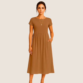 Oxel Wear Alice Midi Dress – Casual & Timeless Elegance