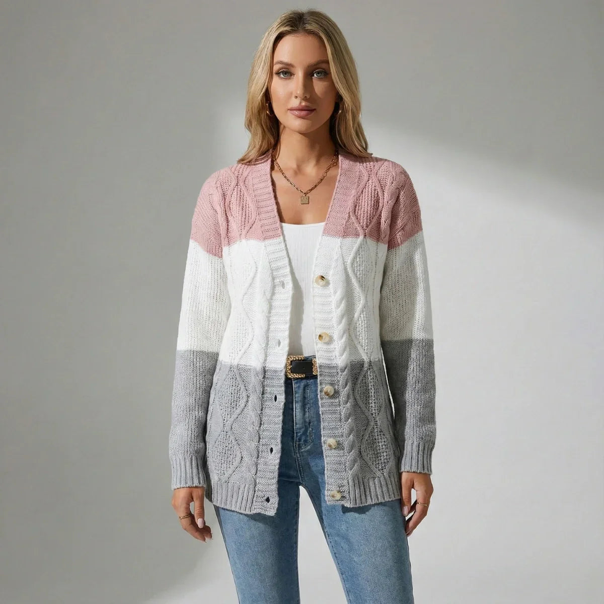 Oxel Wear™ | Striped Cardigan Allure™