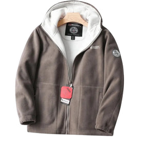 Nordwell™ Men’s Hooded Jacket – Embroidered Winter Hoodie Jacket