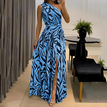 Mariana Maxi Dress – One-Shoulder, Backless & Front Split