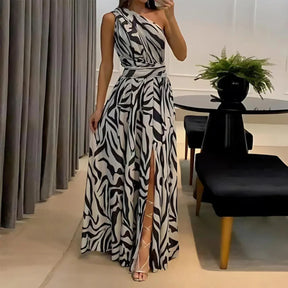 Mariana Maxi Dress – One-Shoulder, Backless & Front Split