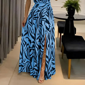 Mariana Maxi Dress – One-Shoulder, Backless & Front Split