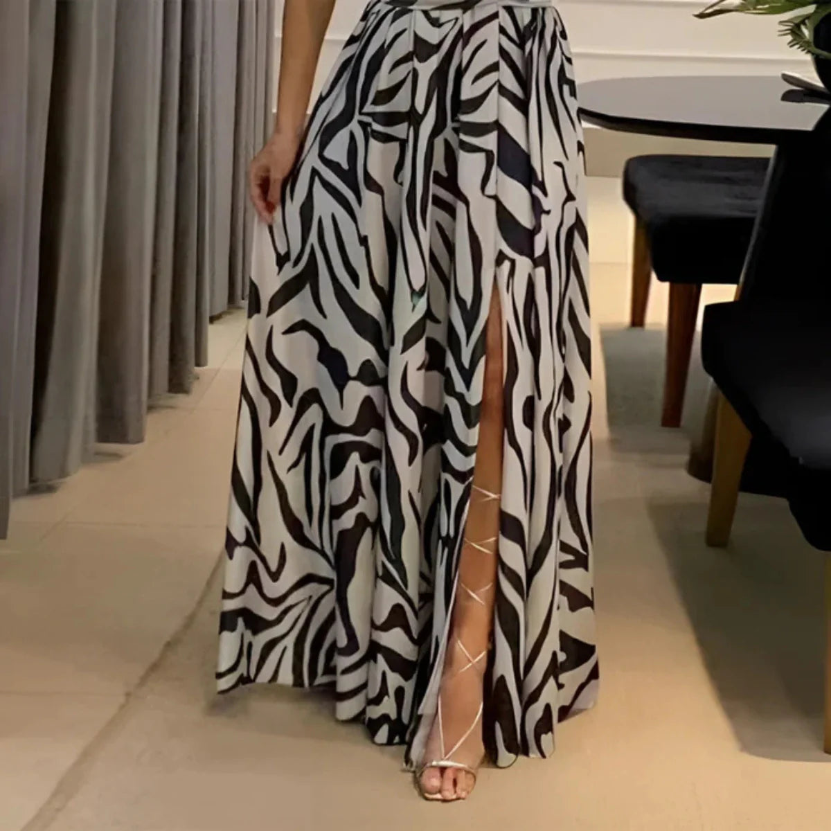 Mariana Maxi Dress – One-Shoulder, Backless & Front Split