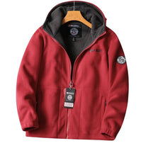 Nordwell™ Men’s Hooded Jacket – Embroidered Winter Hoodie Jacket