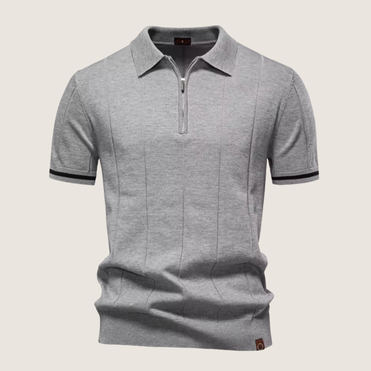 Oxel Wear – Slim Fit Men’s Zip Polo – Minimalist Style & Comfort for Every Occasion
