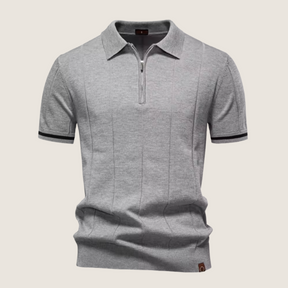 Oxel Wear – Slim Fit Men’s Zip Polo – Minimalist Style & Comfort for Every Occasion