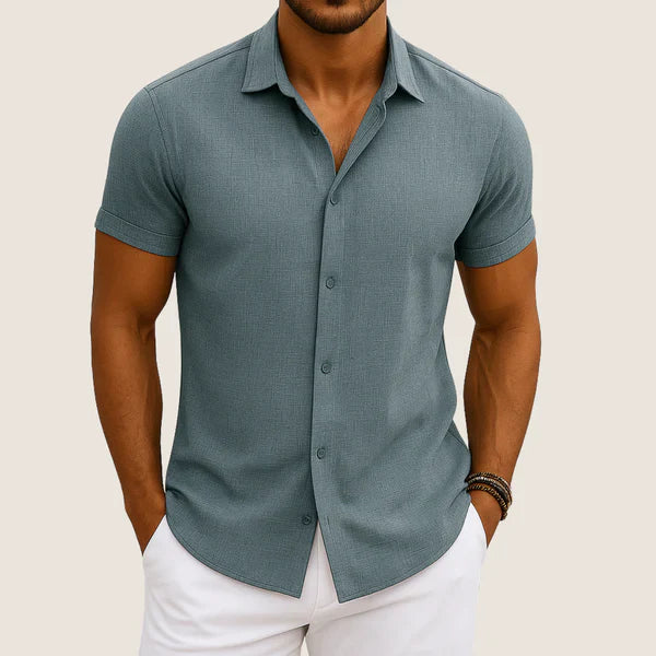 Oxel Wear Linen & Cotton Shirt – Relaxed Fit & Summer Comfort
