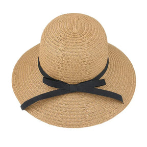 Arpoador Hat – Delicate, Elegant Straw Hat with Black Ribbon
