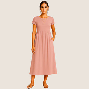 Oxel Wear Alice Midi Dress – Casual & Timeless Elegance