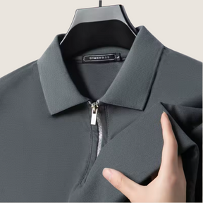 Monarch heren polo met rits – Moderne stijl en licht comfort