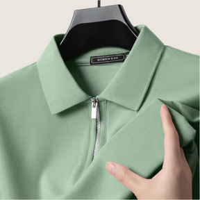 Monarch heren polo met rits – Moderne stijl en licht comfort
