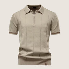 Oxel Wear – Slim Fit Men’s Zip Polo – Minimalist Style & Comfort for Every Occasion