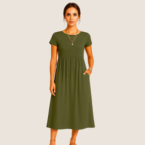 Oxel Wear Alice Midi Dress – Casual & Timeless Elegance